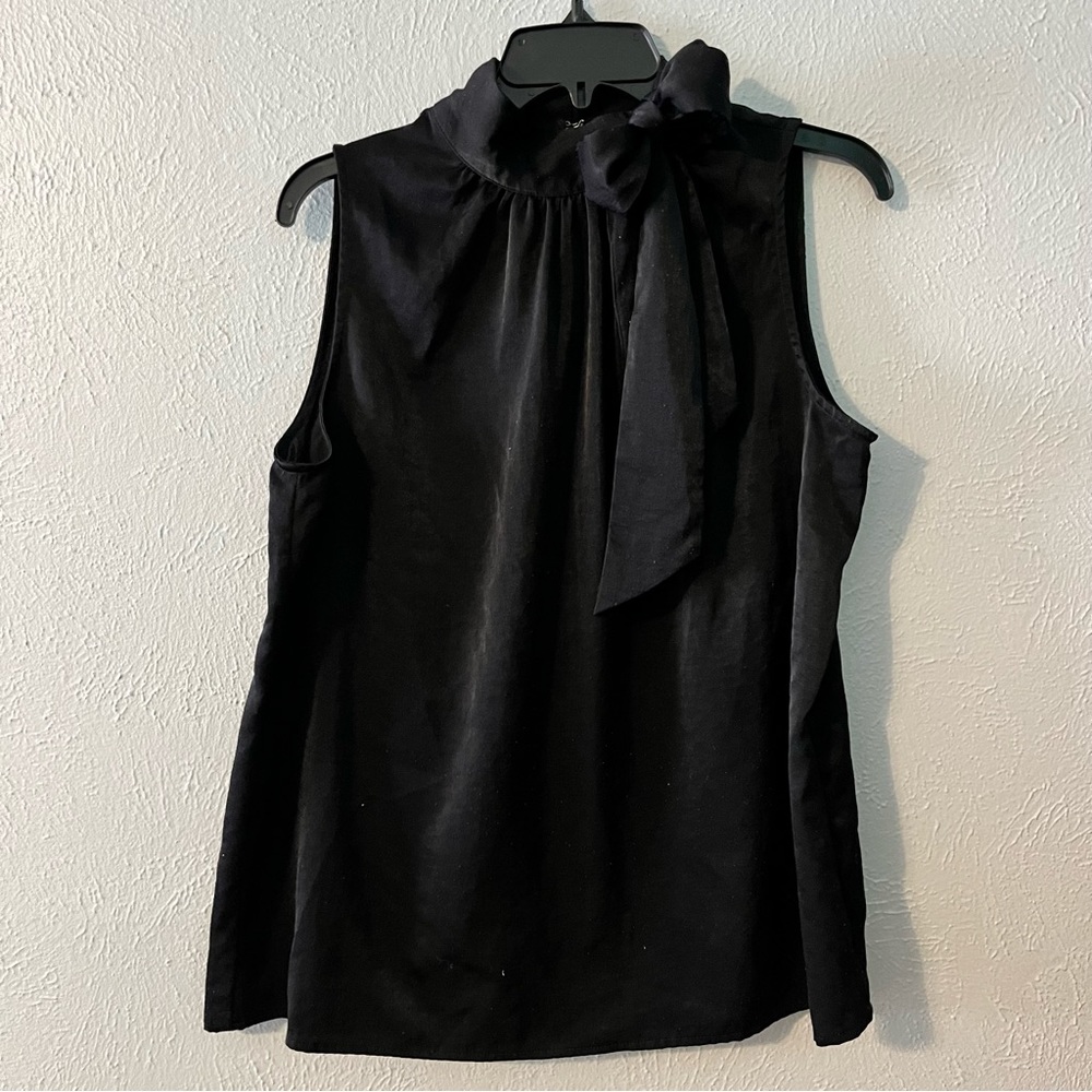 Worthington Black Tie Blouse